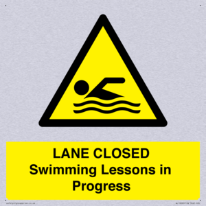 LANE CLOSED Swimming Lessons in Progress